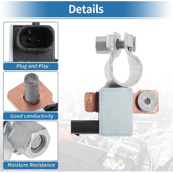 No.13545953 Battery Sensor for Chevrolet Silverado 1500 for GMC Sierra 1500 2.7L 5.3L 6.2L 2019-2022 for Chevy Equinox 1.5 2018-2024 Battery Monitor