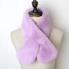 Cross Scarf Faux Rabbit Fur Double-sided Soft Washable Thickened Keep Warm