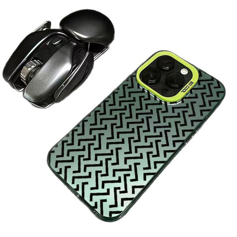 Customized Silver Shell Phone Case for Apple 17/16/15 Pro & 14 Pro Max/13/12