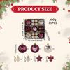 35 Pieces Christmas Ball Ornaments Set Tree Hanging with Star, Bowknot Shape