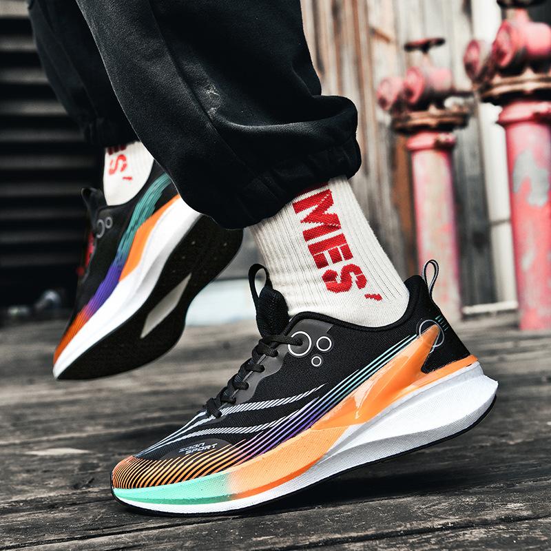 New Men's Shoes Red Rabbit 8 Popcorn Trend Casual Shoes Sneakers Couple Carbon Plate Running Shoes Large Size