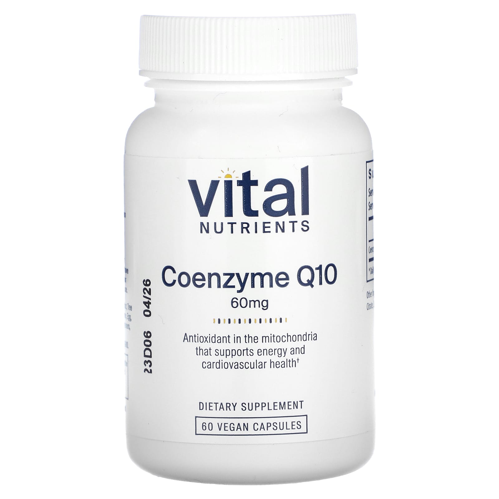 

Coenzyme Q10, 60Mg, 60 Veggie Caps
