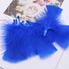 50Pcs Big Head Boy Flat Turkey Feather Color Diy Feather Jewelry Handicraft Accessories Clothing Accessories