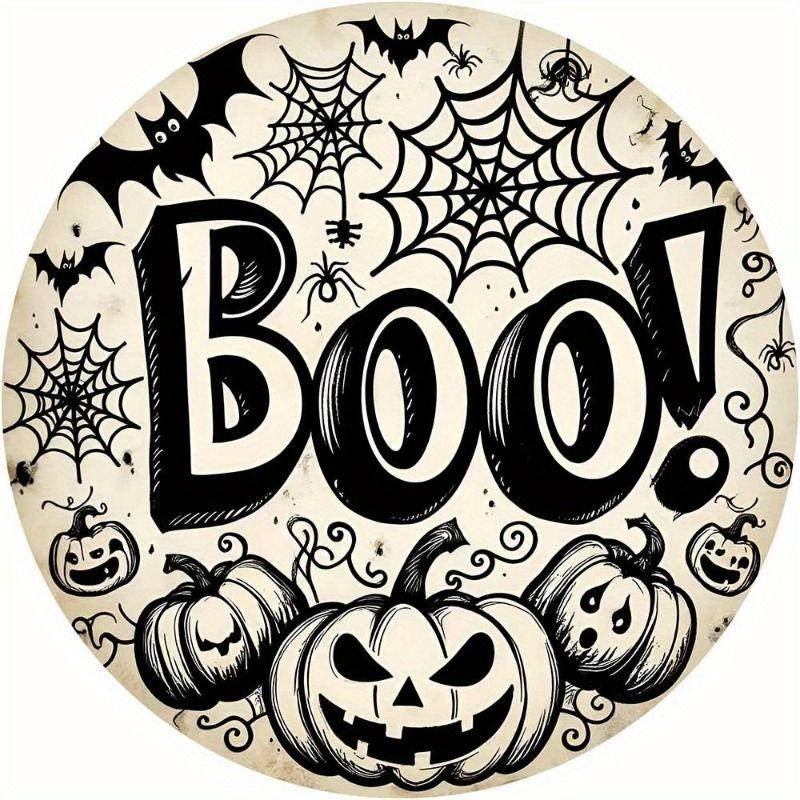 2D Flat Hanging Decorative Metal Sign Hand Painted Art