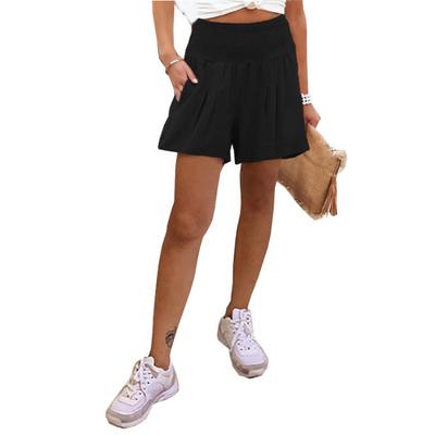 Summer Women's Shorts Solid Colour High Waisted Shorts Casual Pants