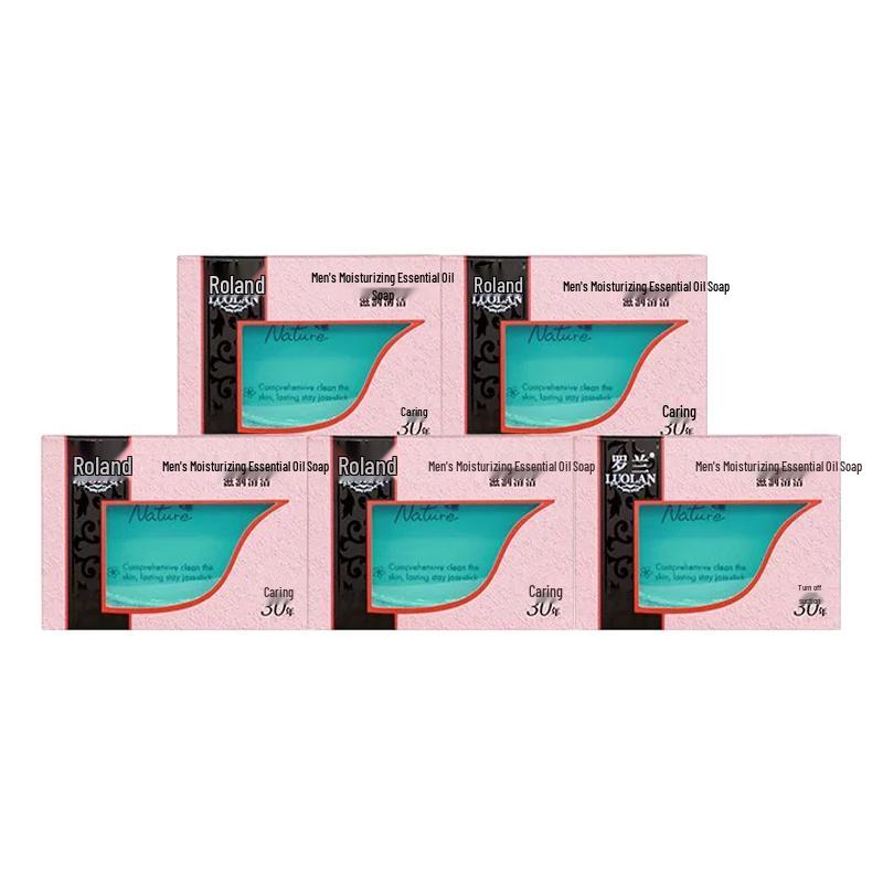 Roland Men s Cologne Scent Essential Oil Soap 5-Pack