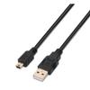 Aisens USB 2.0 Cable Aisens A101-0024/ Usb Male - Miniusb Male/ Up To 2.5w/ 60mbps/ 1m/ Black