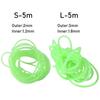Soft Silicone 5M Fishing Tools Deep Sea Night Luminous Line Accessories Rig Hook Tube Hook Line