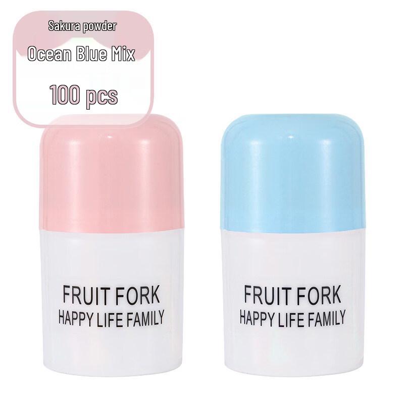 ZISIZ Disposable Plastic Fruit Fork Set