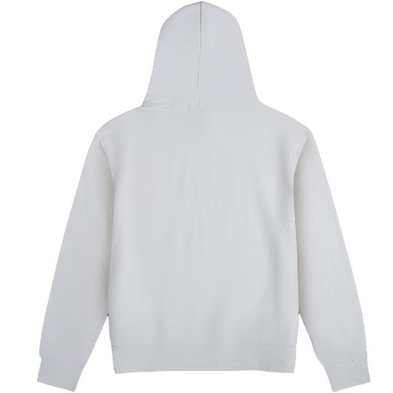 Ralph Lauren FW23 Bear Printed Hoodie with Velvet Long Sleeve Sweatshirt for Men White MNPOKNI16810692-E86