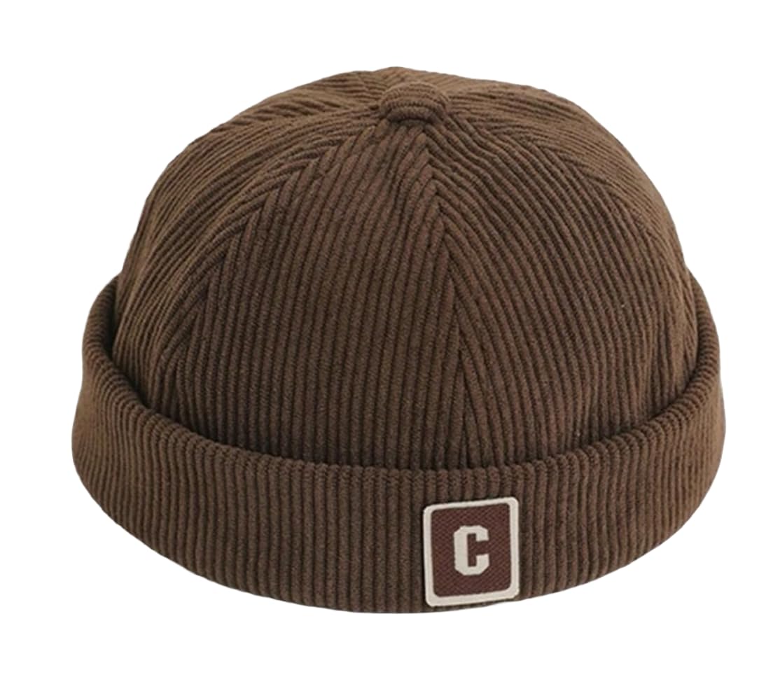

Sproutsy Kids Fisherman s Cap, Brimless, Docker Hat, Corduroy (Brown)