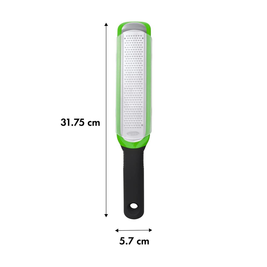 OXO Grater Etching Zester Dishwasher Dryer Compatible Green Ginger Garlic Chocolate Cheese Citrus