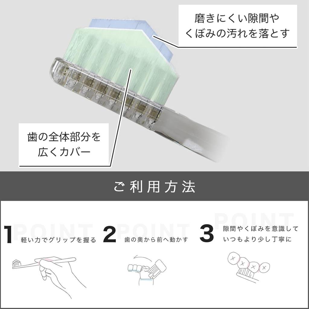 Miracle Toothbrush for Soft Matte Removes Stains with Just a Adults, Beige, 3-Piece Set. Swipe. [Authentic] [Official]