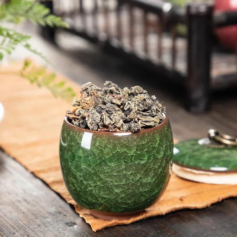 Ceramic Caddies Tea Container Coffee Canister Porcelain Tea Caddy Tea Storage Box Container