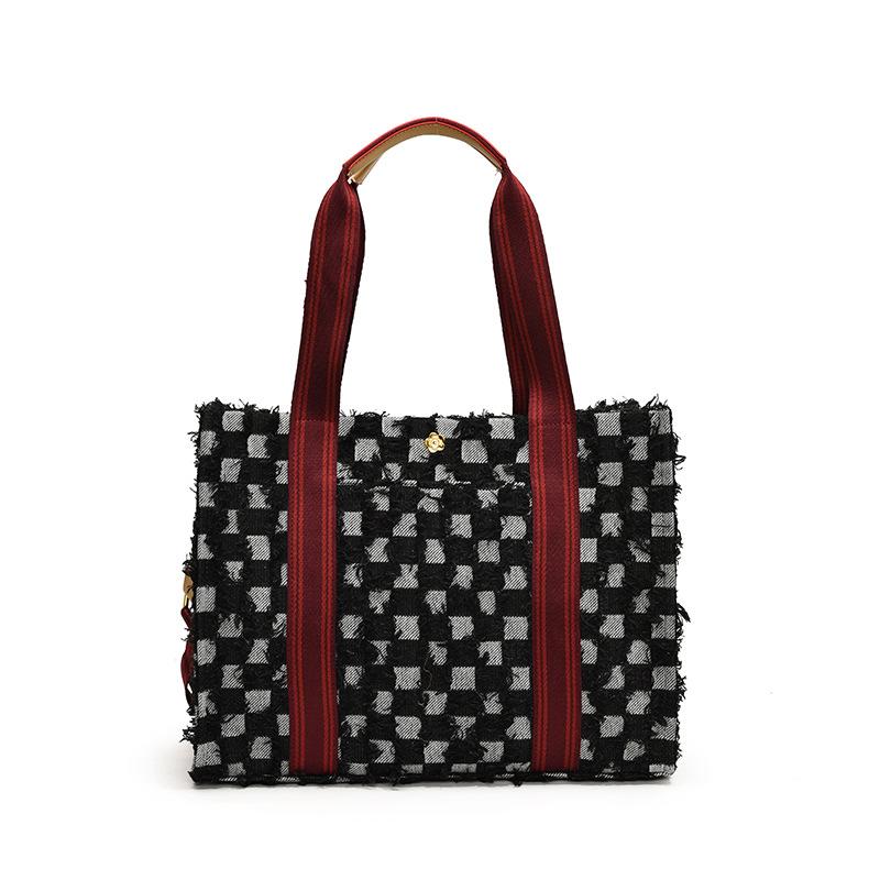 Denim Large-capacity Bag Women's New Casual Versatile Handbag Niche Commuter Shoulder Messenger Bag