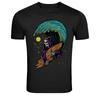 Grim Reaper Surfing Wave Skeleton Surfer Graphic T-Shirt