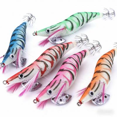 Luminous Wood Shrimp Lure11CM13.5GLong-range Sea Fishing Squid Hook, Artificial Bait, Specialized Fishing Gear for Bass