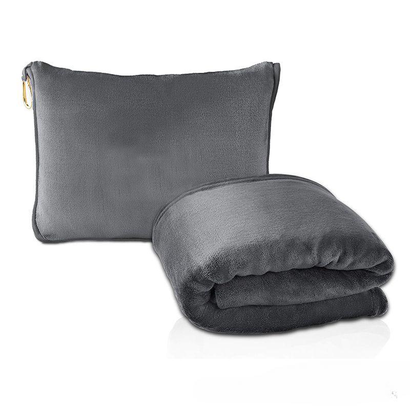 

Дорожное одеяло, подушка-обнимашка, 2 в 1, дорожная подушка и одеяло, набор для самолетов, пушистый, плюшевый, мягкий, удобный, толстый, легкий 127*152cm