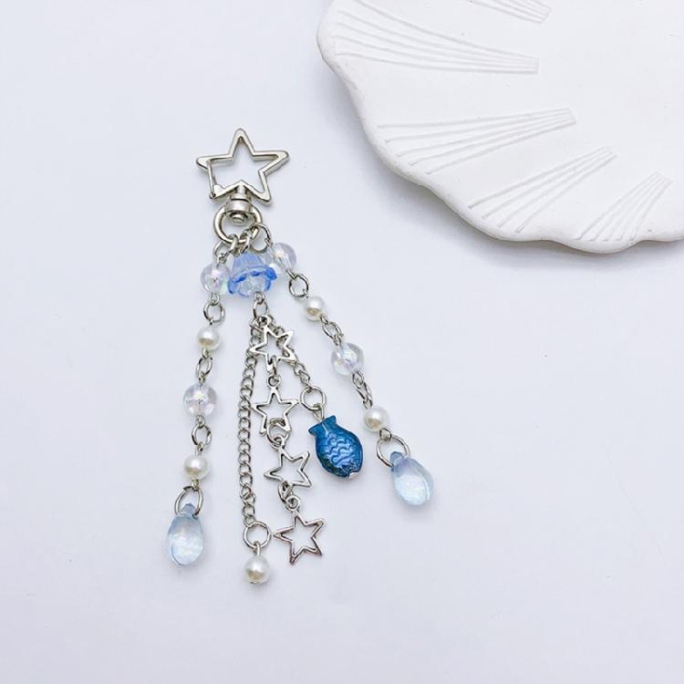 Cute Christmas Tree Keyring Mini Fish Pendant Keychain Cartoon Bag Pendant Charm