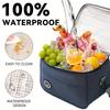 Portable Insulated Lunch Box Thermal Bag for Travel Camping Picnic Office Hot Cold Food Storage Container with Handle Strap