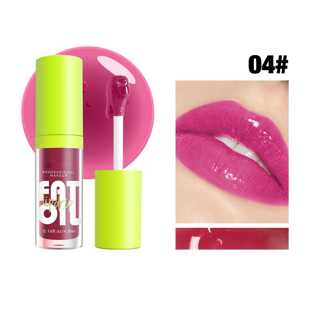 Neues klares Lipgloss, modisches Kristallgelee, feuchtigkeitsspendendes Lippenöl, nicht klebrig, sexy, aufpolsternd, glänzender Lippenstift, Make-up, Lippenpflege-Werkzeug