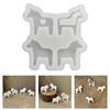 Food Grade Silicone Dalahorse Mould Set With Four Designs For Plasters Craft Projects And Gift Making