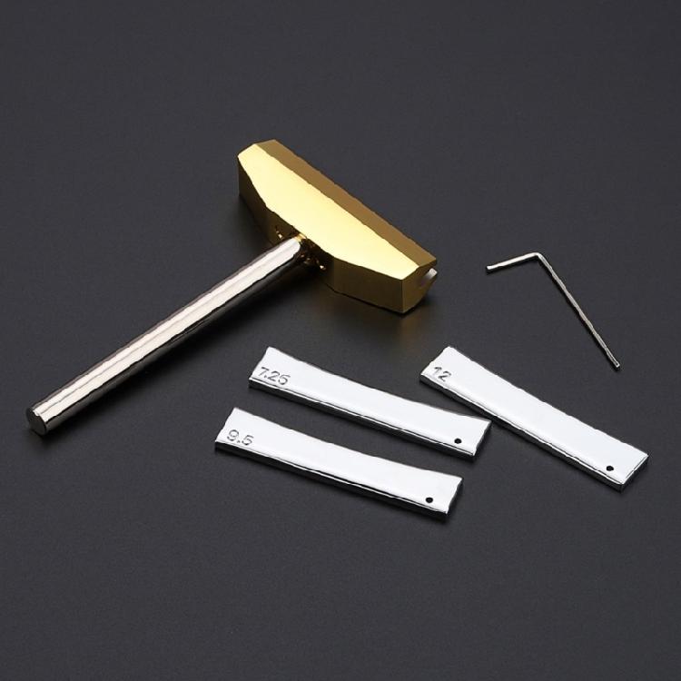 Fretboard Press Caul and Radian Fret Inserts with Wrench Luthiers Repair Tool