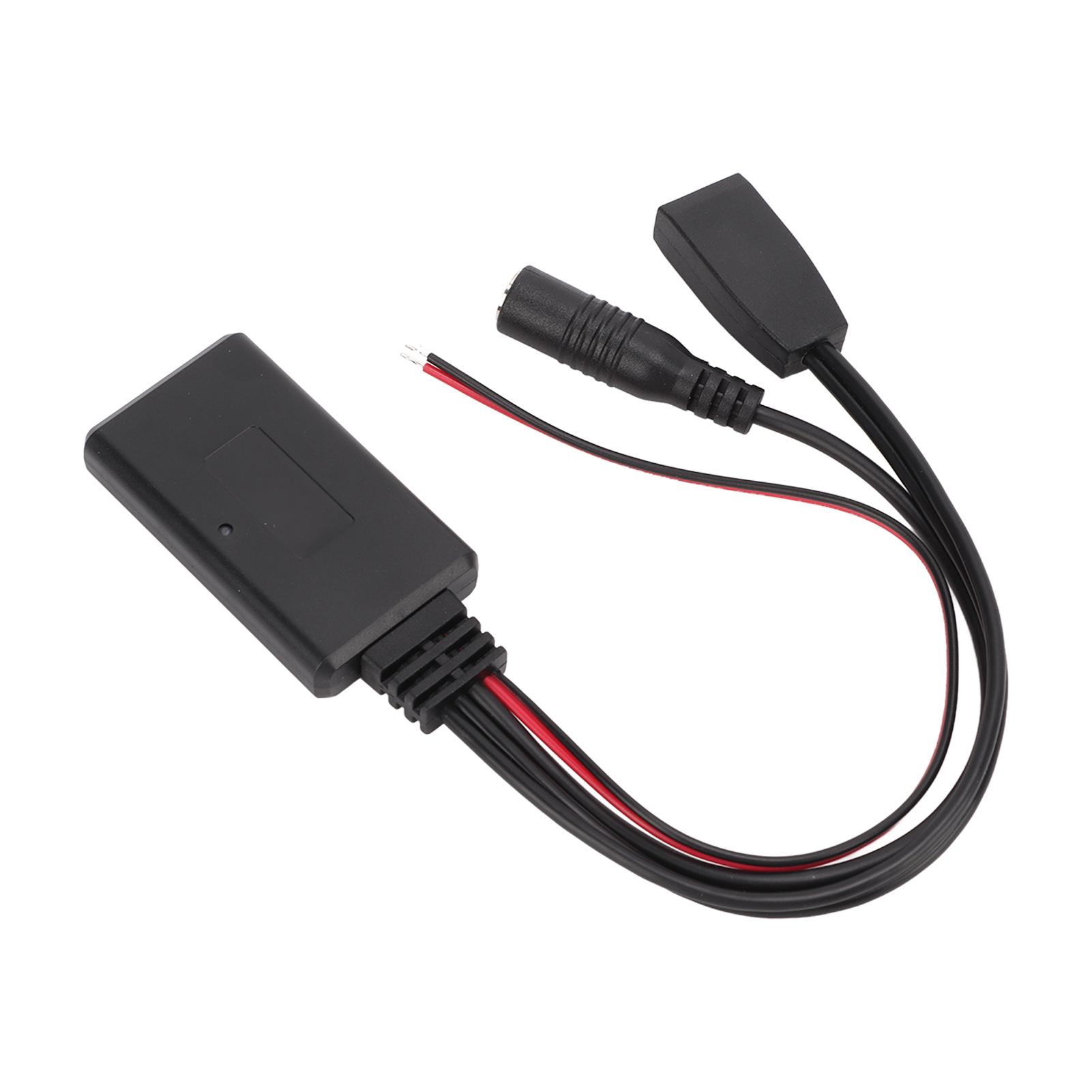 

10pin Bluetooth Aux IN Adapter Cable Hands Free with Microphone Replacement for E46 19992006