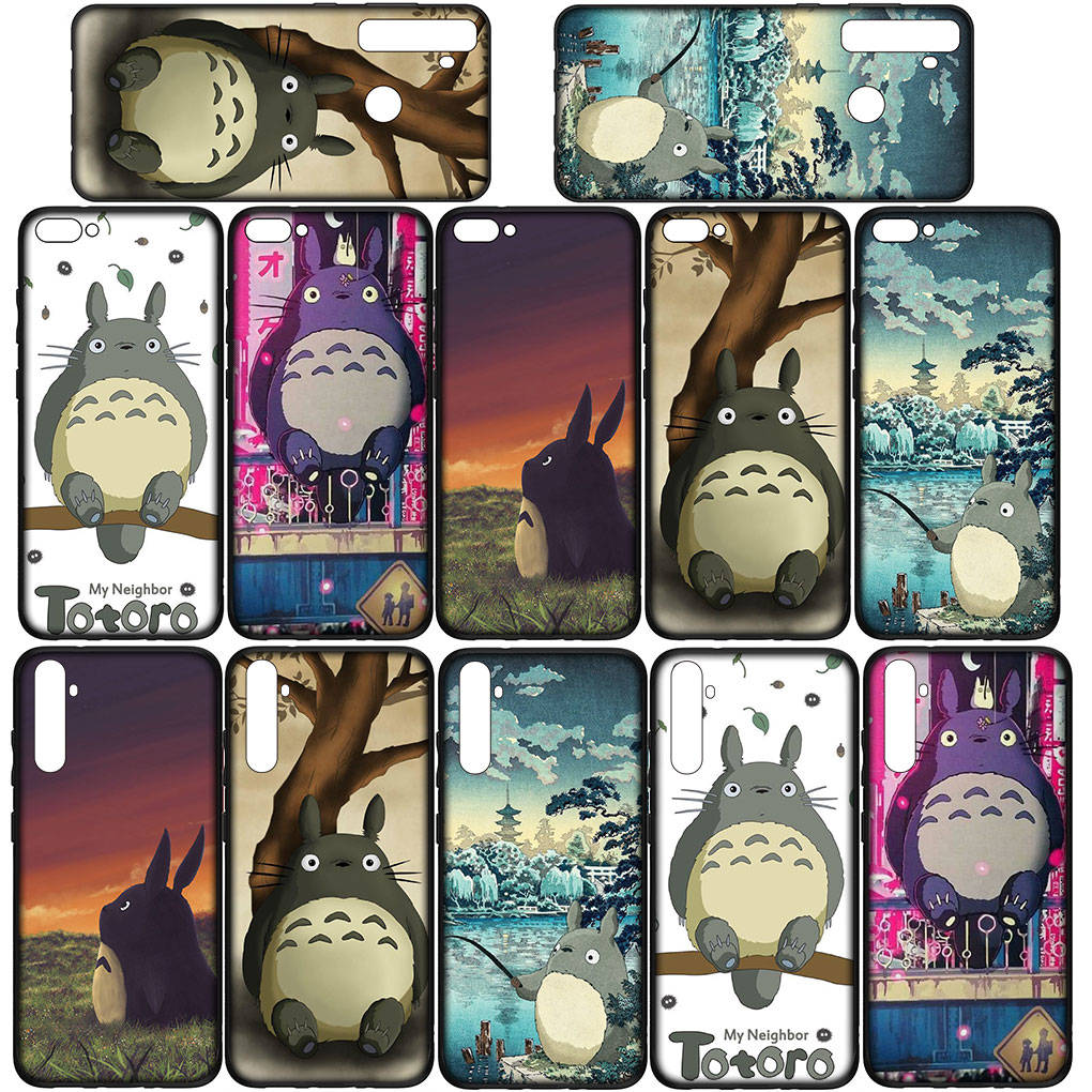 Hülle für iPhone 15 14 Xiaomi Redmi Note 13 12 11 Pro Max X 8 7 9 XR Samsung Galaxy S24 S23 S20 FE A14 13C A05 OPPO A15 Huawei Anime Totoro Handyhülle