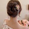 Chinese Style Peony Flower Hairpin Womens New Chinese Style Tassel Hair Accessories