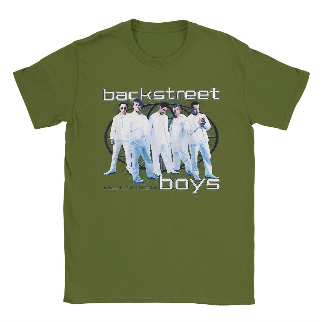 Backstreet Boys Millenium Globus T-Shirt Harajuku T-Shirts Kurzarm Streetwear Tops Sommer 100% Baumwolle O-Ausschnitt Kleidung