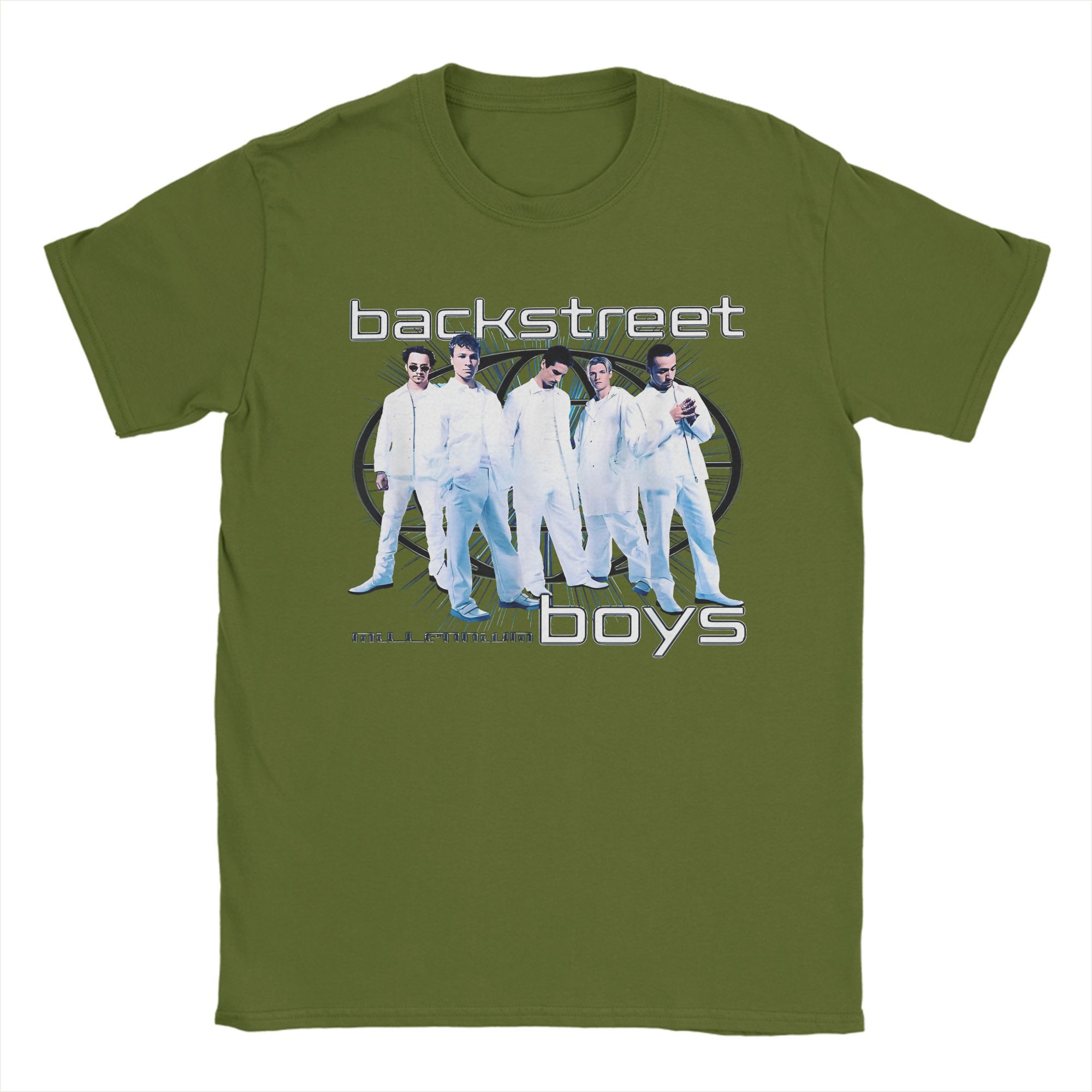 

Backstreet Boys Millenium Globe T Shirt Harajuku T-Shirts Short Sleeve Streetwear Tops Summer 100% Cotton O-Neck Clothing 4XL