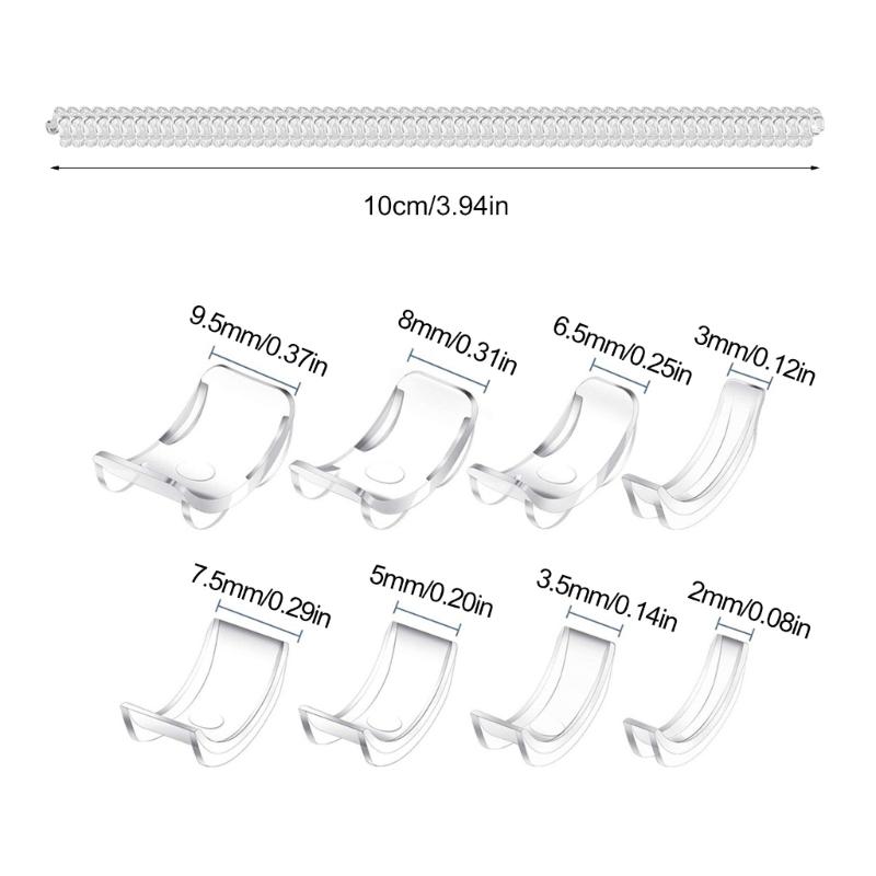 12/20 Silicone Invisible Clear Rings Size Adjuster Tighten Reducer Jewelry Silicone Cushions for Adjustable Size Comfort