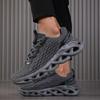 Fashion New large size men's flying mesh casual shoes comfortable sports thick sole anti-slip wear light men's shoes