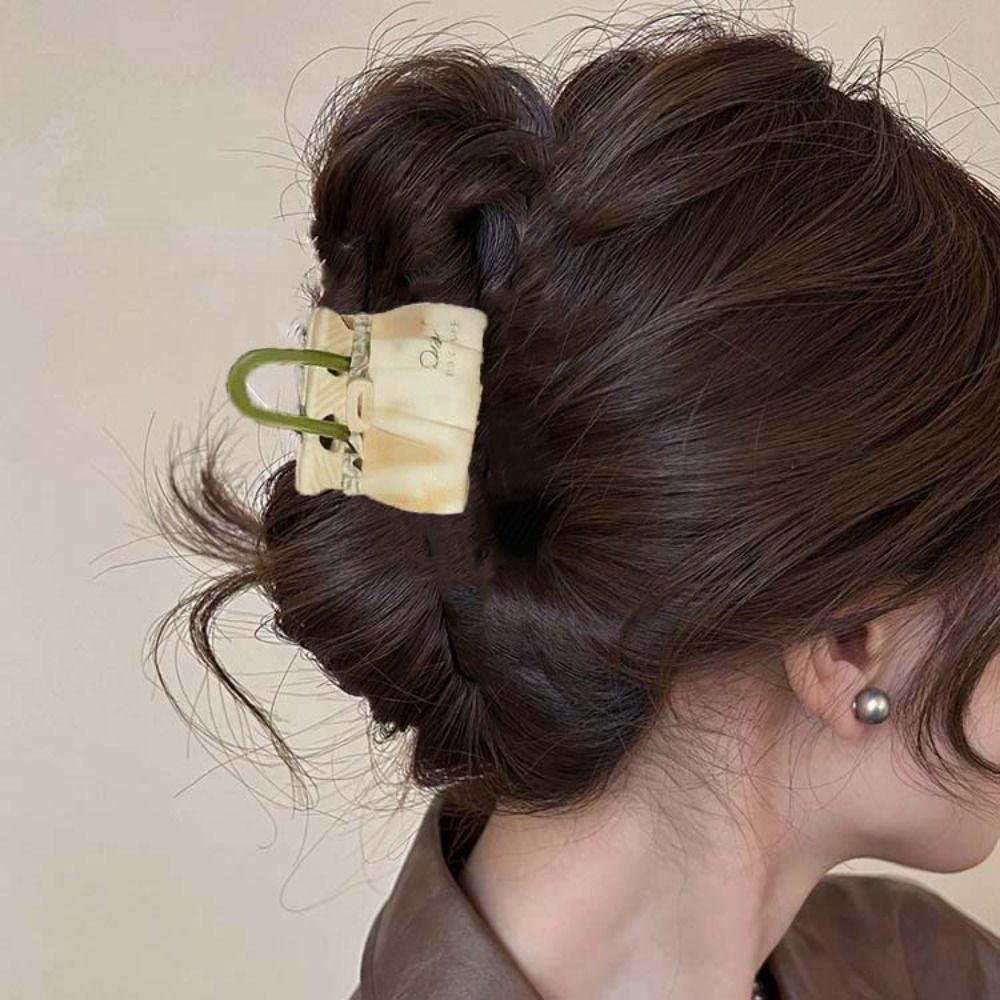 Gradient Color Handbag Shaped Shark Clip Korean Style Shark Clip Acetic Acid Hair Claw Girls