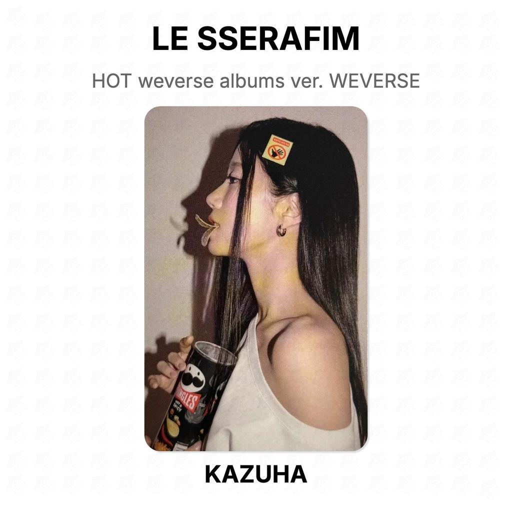 LE SSERAFIM HOT weverse albums ver. WEVERSE Official Photocard