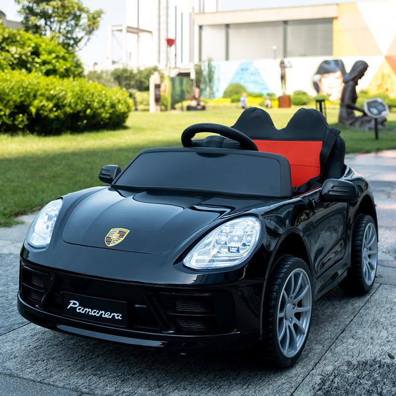 Dětské elektrické autíčko s dálkovým ovládáním, světly, hudbou a režimem kočárku pro kluky a holky.