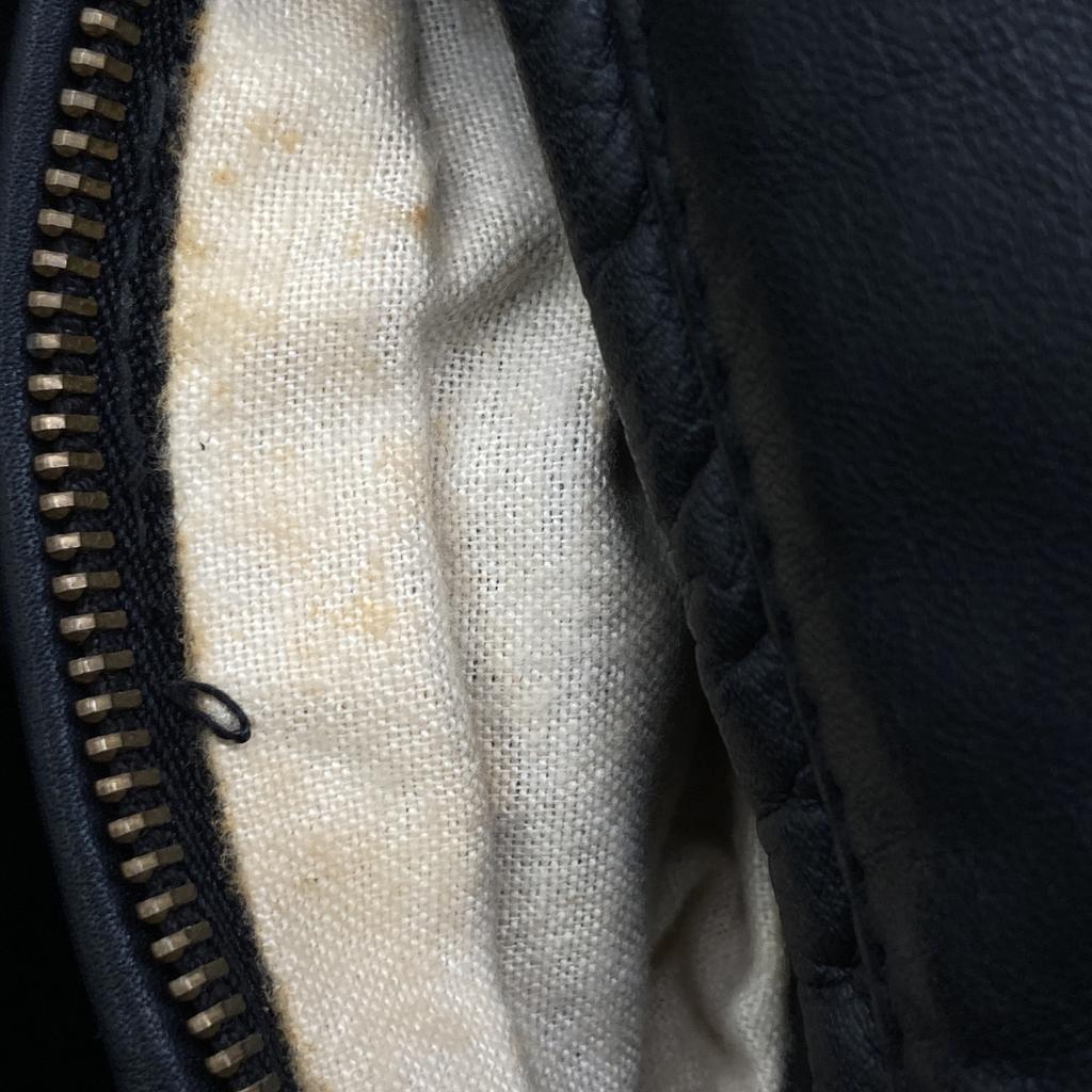 SCHOTT AT101 USA Made Collared Rider Jacket with Liner Jacket 34 blackUsed