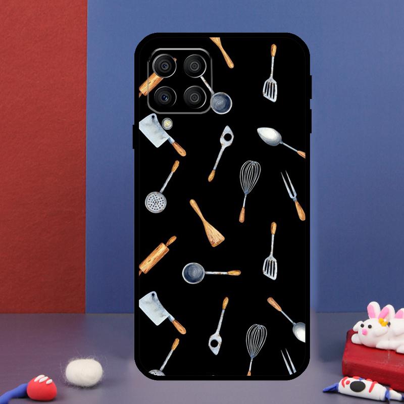 Baking Cook Chef For Samsung Galaxy M31 M51 M33 M13 M23 M53 M15 M55 M14 M34 M54 M20 M30s M32 M52 Phone Case