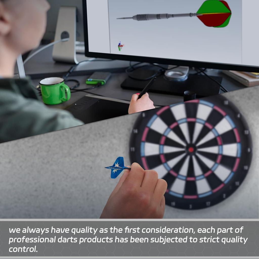 CyeeLife Plastic Tip Dart Arrows Tungsten 3 Points Tungsten Soft Professional Dart Set with Shaft and Tip 90% 90% Darts, Flight,