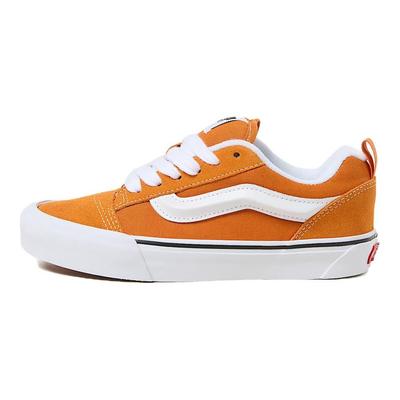 Knu Skool Abrasion Resistant Low Top Skateboard Shoes Unisex Orange Sneakers VN000D6Z52K