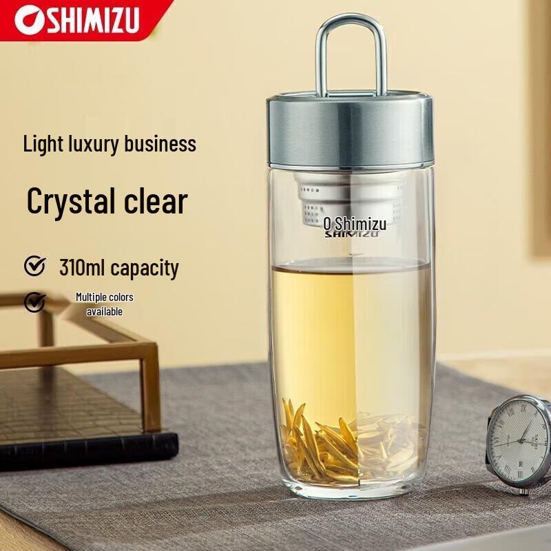 SHIMIZU Tea Infuser Glass Water Bottle