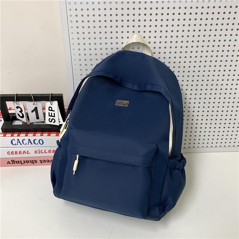 SchoolbagYZ Korean Version Ins Niche Casual Schoolbag for Women, High School Students, College Students, Water-proof Backpack, Light Travel Backpack