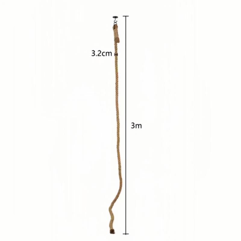 

3m ceiling cat climbing rope jute rope wall-mounted solid wood pet home suitable for cats to climb and play 3m