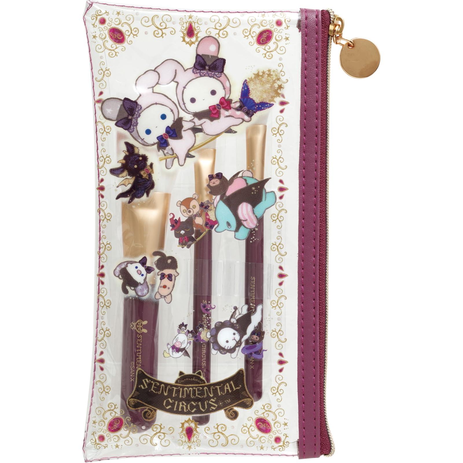 

San-X Sentimental Circus Eternal Magic and Wishes Grimoire Makeup Brush Set FE44801 H200 x W100mm