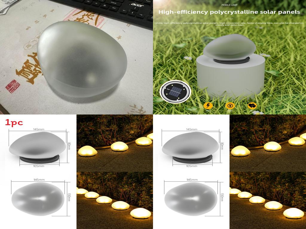 Solar-Gartenrasenlicht mit LED-Kopfsteinpflasterlampe für die Außengestaltung