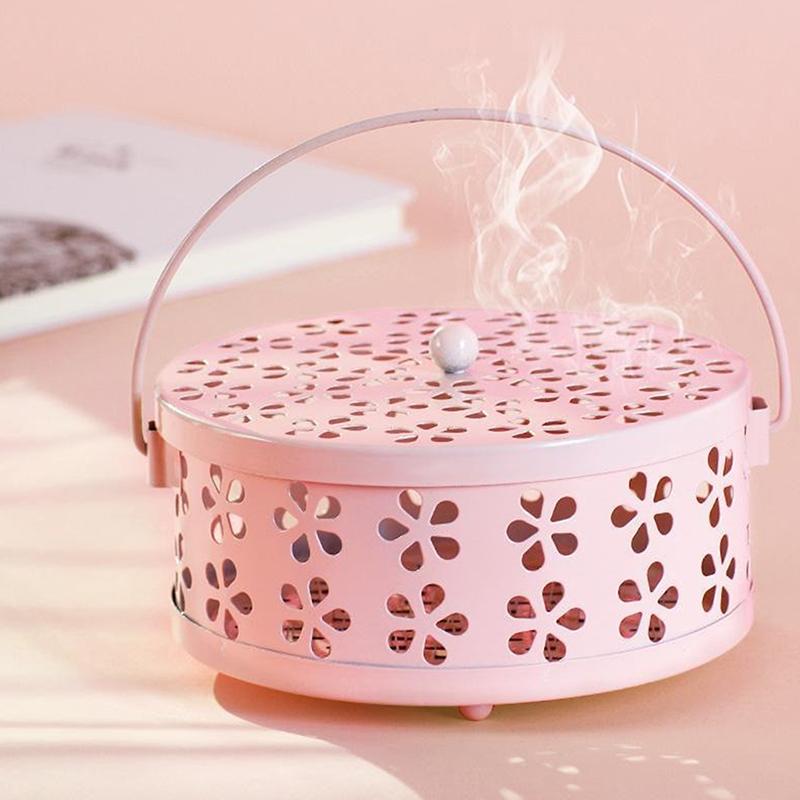 Portable Mosquito Coil Tray Holder Home Insect Repellent Anti-Fire Sandalwood Incense Burner Anti-Mosquito Supplies