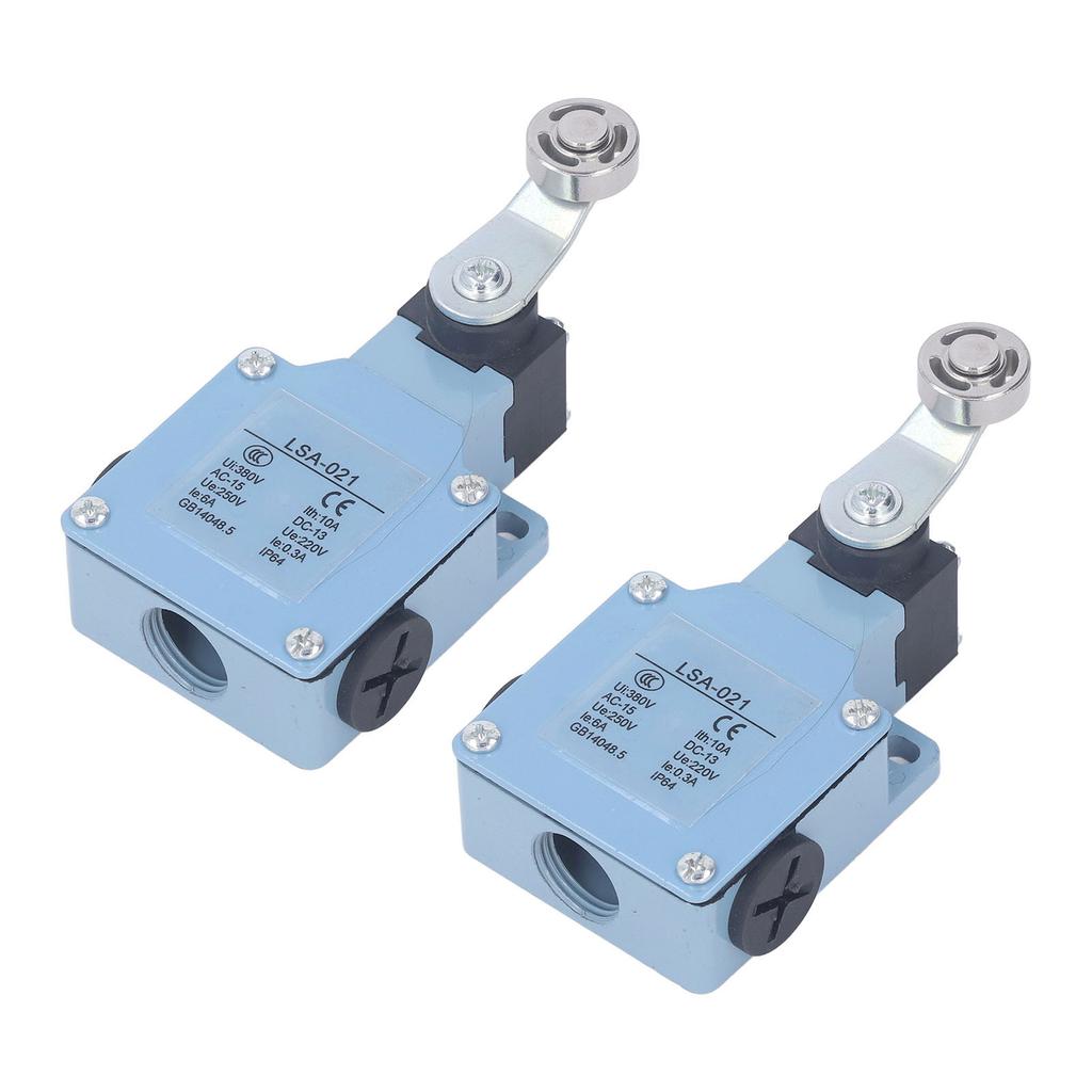 2Pcs Roller Lever Arm Momentary Limit Switch for Milling Machine 3D Printer Plasma Cutter 250V 220V