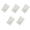 5 pezzi Connettore LED 4 PIN 8mm Forma a L 8mm 4pin RGB 3528 2835 Strisce LED Angolo a 90 gradi Connettori per Fili Adattatore di Installazione