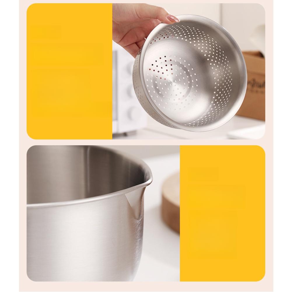 Size S, M, L Pasta Strainer Fruit Serving Bowl Fruit Strainer Serving Bowl Included Mixing Bowl Function Easy To Clean S
